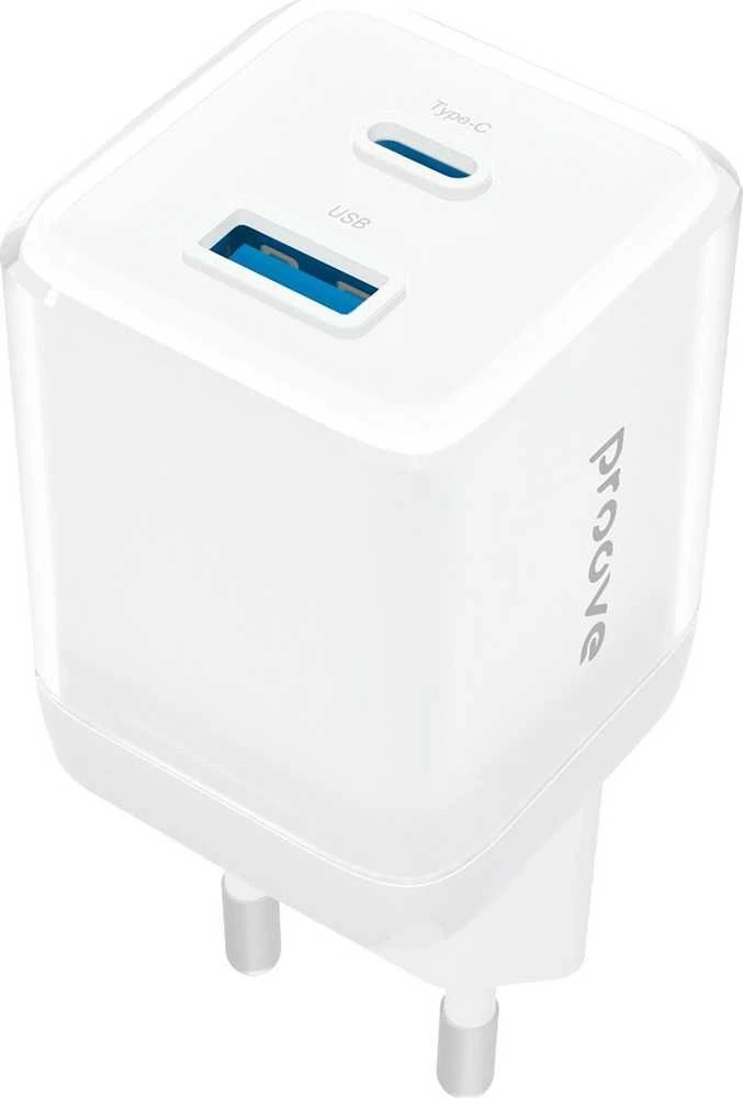 PROOVE Išmanusis tinklo lizdas Kištukas 30W USB-A + USB-C QC3.0 PD3.0 PROOVE / WCPU30111202 / Baltas