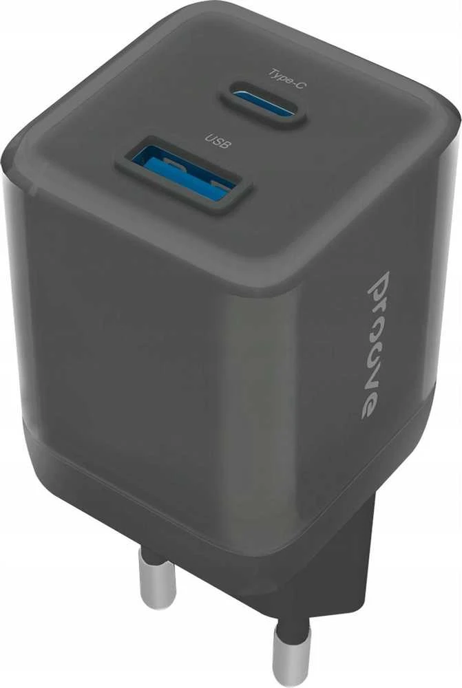 PROOVE Išmanusis tinklo lizdas kištukas 30W USB-A + USB-C QC3.0 PD3.0 PROOVE / WCPU30111201 / Juodas