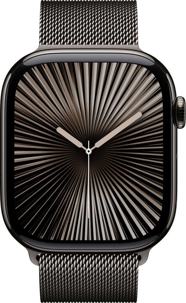 Išmanusis laikrodis Apple Watch Series 10 LTE 42mm titano korpusas su Milanese apyranke Slate