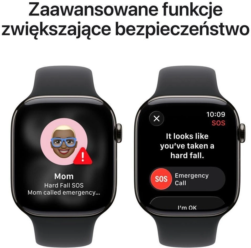Išmanusis laikrodis Apple Watch S11 Titan Schiefer Cellular 42mm (Sportinis dirželis juodas) S/M