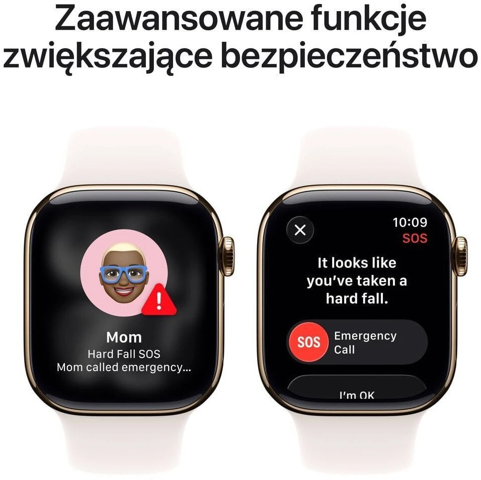 Išmanusis laikrodis Apple Watch 11 GPS + Cellular 42mm Gold Titanium Sport Band S/M Rožinė (MF8W4ZR/A)