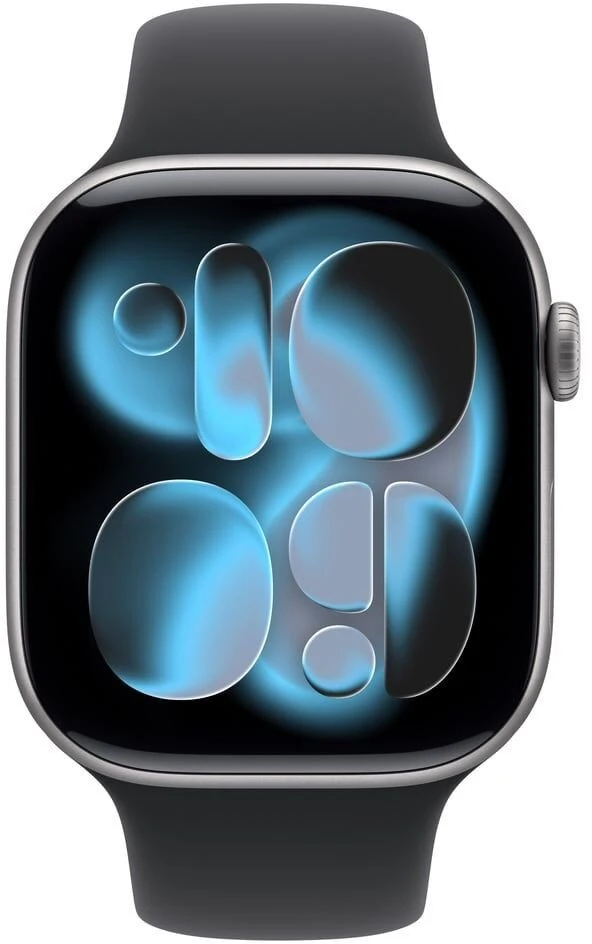 Išmanusis laikrodis Apple Watch 11 GPS + Cellular 46mm Kosminė pilka Alu Sportinė apyrankė M/L Violetinė (MFCA4ZR/A)