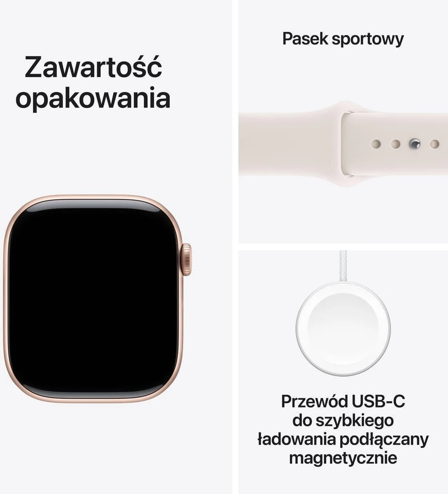 Išmanusis laikrodis Apple Watch 11 GPS + Cellular 46mm Rose Gold Alu Sport Band M/L Rožinė (MFCJ4ZR/A)