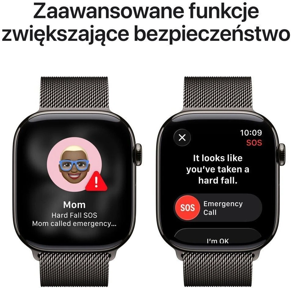 Išmanusis laikrodis Apple Watch Series 11 GPS + Cellular 46 mm šiferio titano korpusas su šiferio Milanese kilpele – S/M