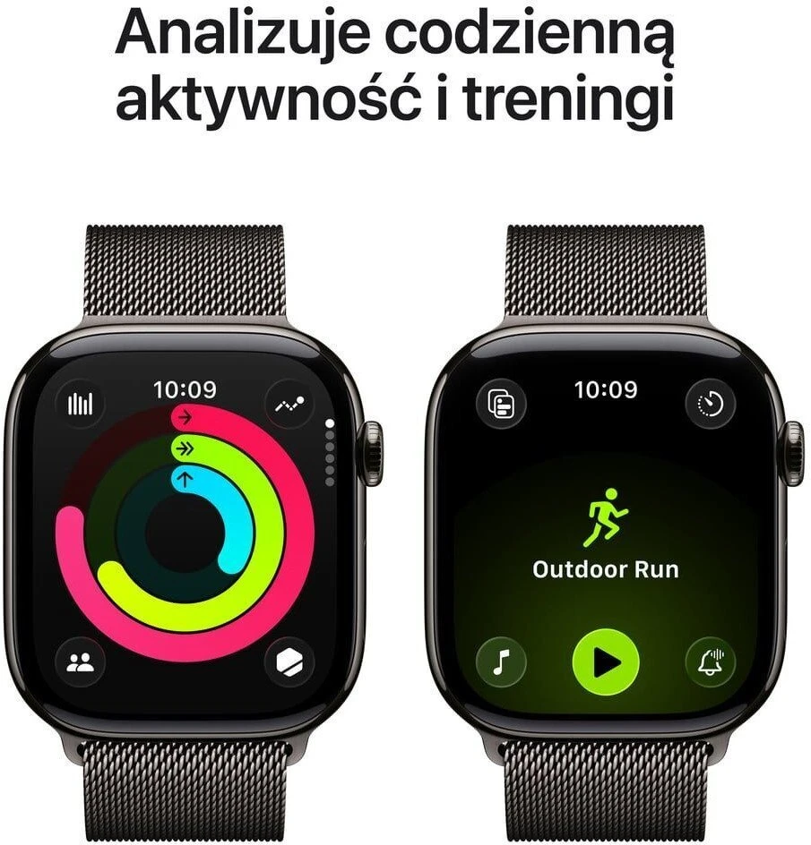 Išmanusis laikrodis Apple Watch Series 11 GPS + Cellular 46 mm šiferio titano korpusas su šiferio Milanese kilpele – S/M