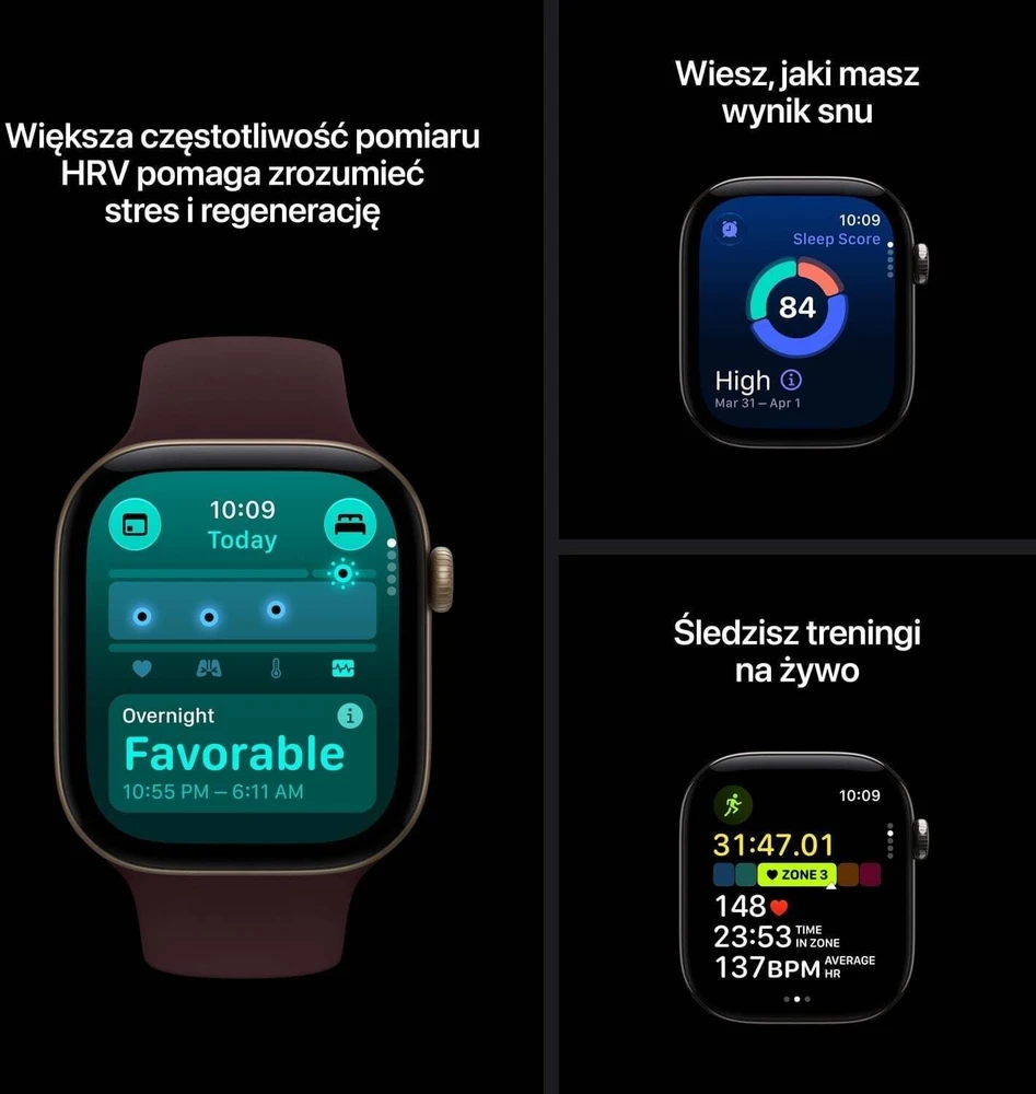 Išmanusis laikrodis Apple Watch Series 12 GPS 42 mm kosminės pilkos spalvos aliuminio korpusas su tamsiai mėlyna sportine apyranke – M/L – MJE94ET/A
