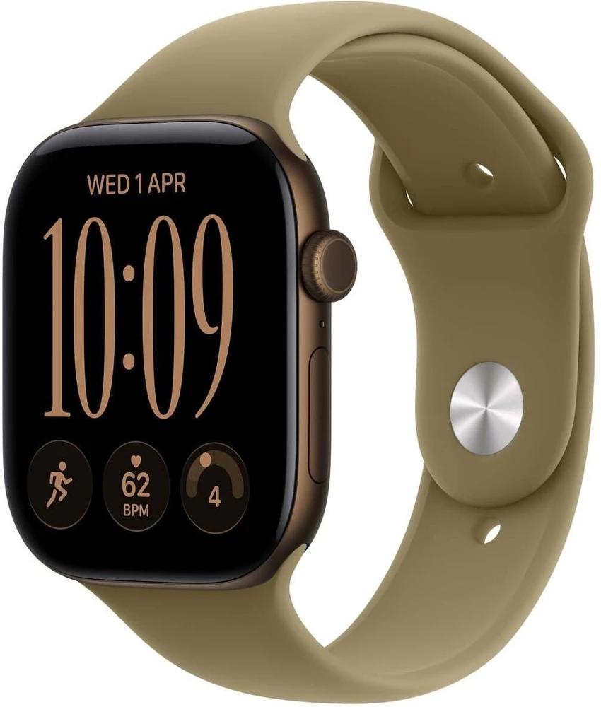 Išmanusis laikrodis Apple Watch 12 GPS 42mm Dark Bronze Alu Sport Band S/M Oliwkowy (MJEF4MP/A)