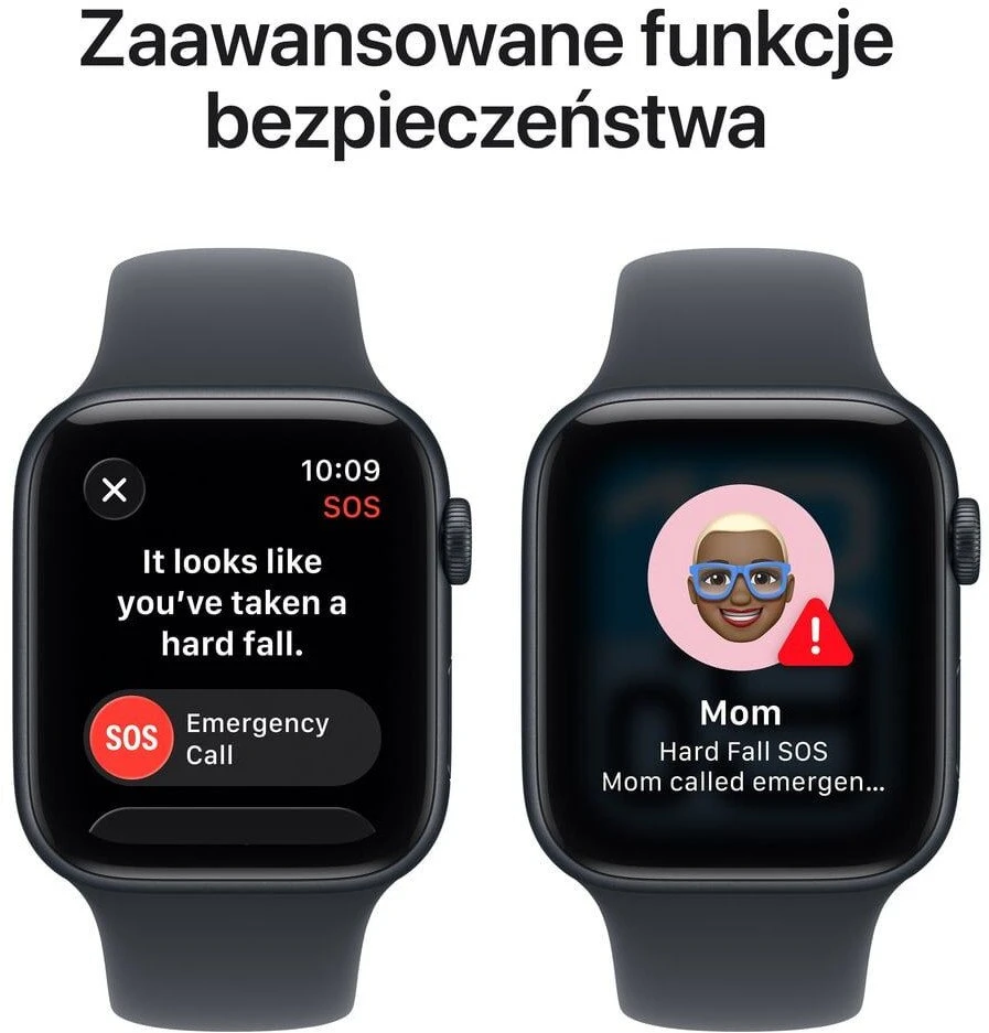 Išmanusis laikrodis Apple Watch SE 3 GPS + Cellular 44mm Midnight Alu Sport M/L Granatowy (MEPJ4MP-A)