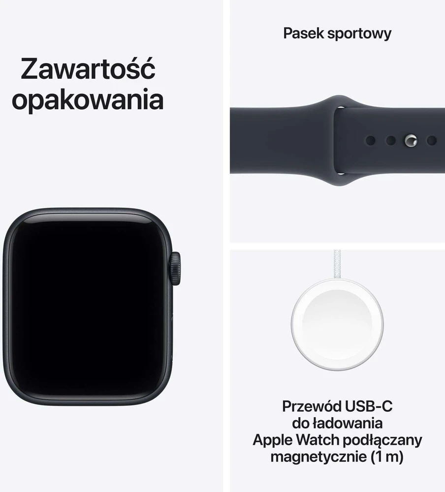 Išmanusis laikrodis Apple Watch SE 3 GPS 44mm Midnight Alu Sport M/L Granatowy (MJL94MP/A)