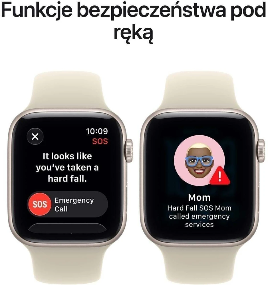 Išmanusis laikrodis Apple Watch SE 3 GPS + Cellular 40mm žvaigždžių šviesos aliuminio korpusas su smėlio spalvos sportine apyranke - S/M