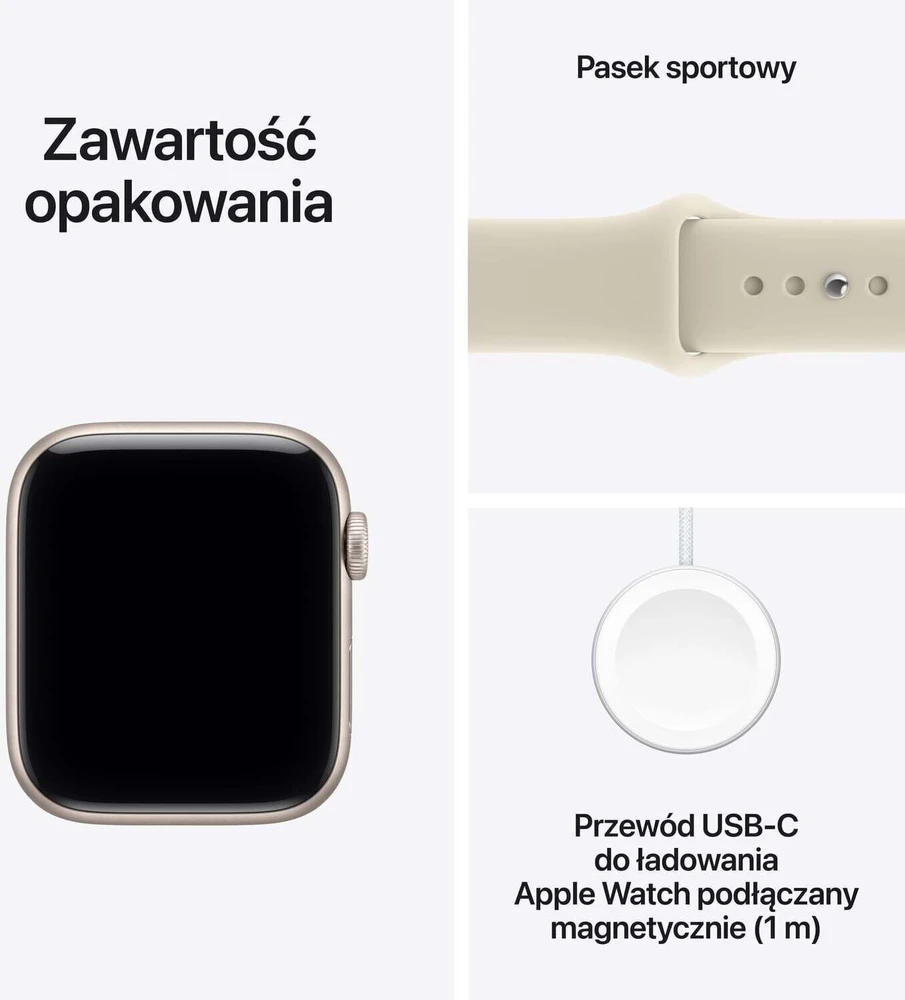 Išmanusis laikrodis Apple Watch SE 3 GPS + Cellular 40mm Starlight Alu Sport M/L Kremas (MJLE4MP/A)