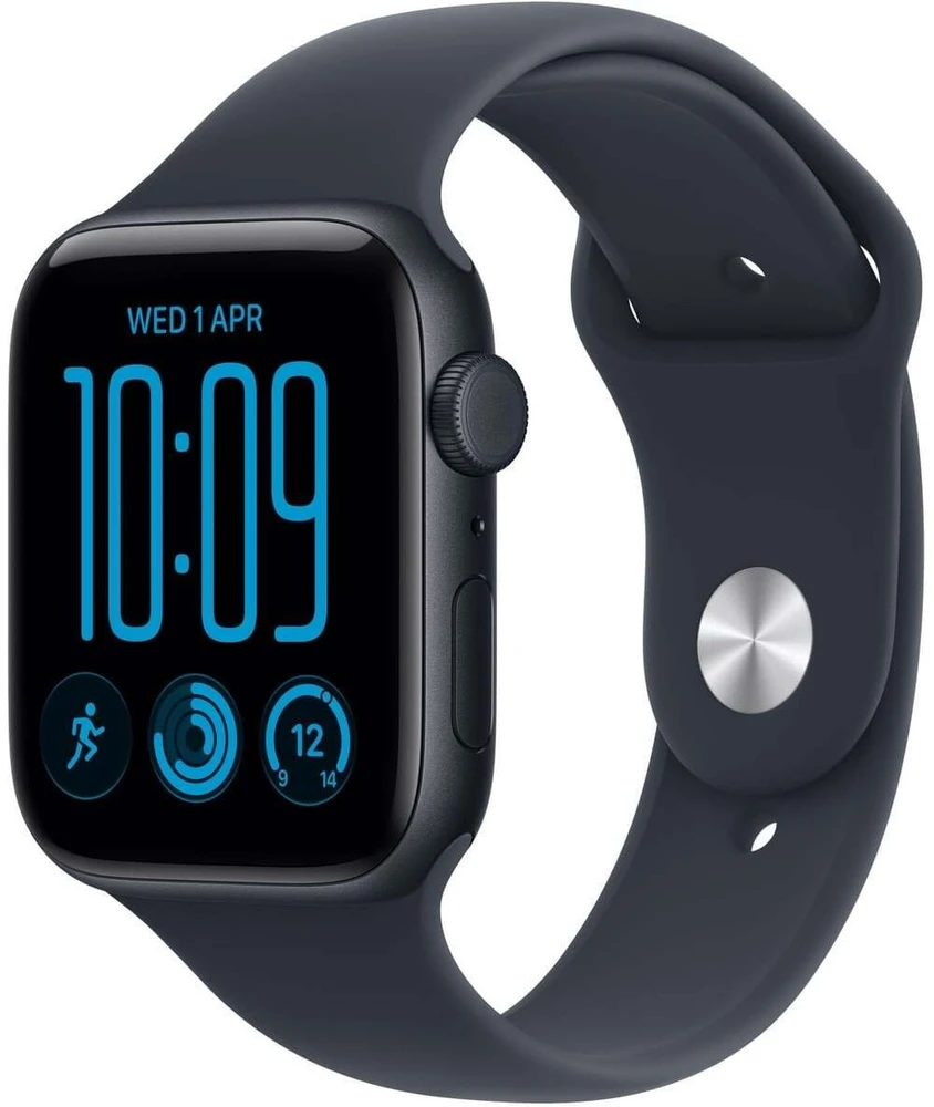 Išmanusis laikrodis Apple Watch SE 3 GPS + Cellular 44mm Midnight Alu Sport S/M Granatowy (MJLQ4MP/A)