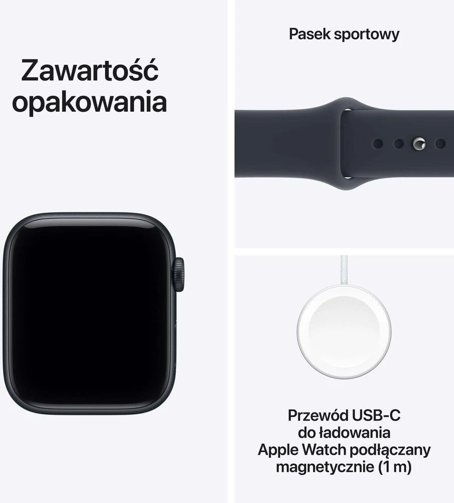 Išmanusis laikrodis Apple Watch SE 3 GPS + Cellular 40mm Midnight Alu Sport S/M Granatowy (MJLG4MP/A)