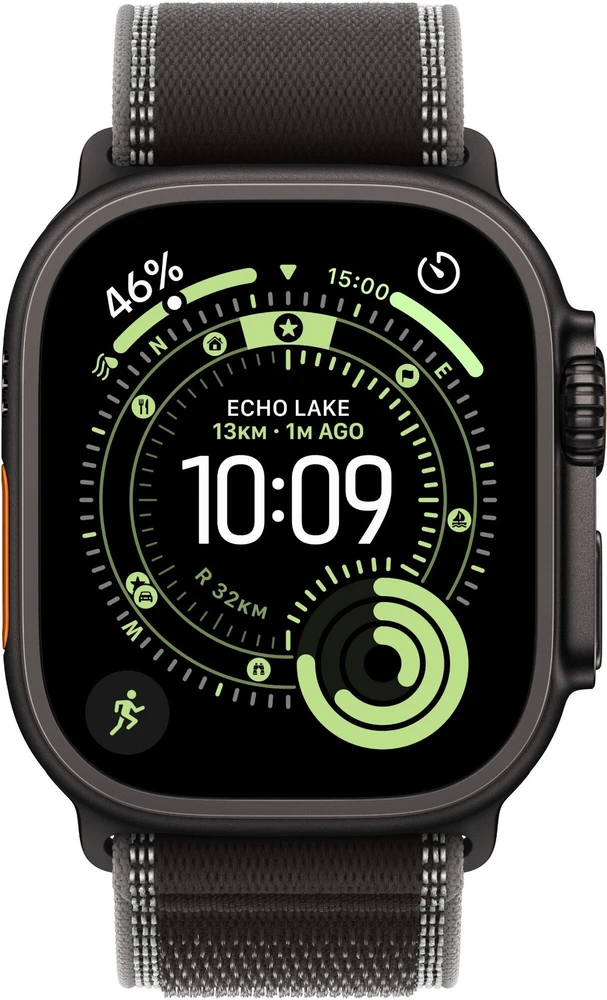 Išmanusis laikrodis Apple Watch Ultra 3 (2025) 5G 49mm Juodas Titanium Case with Trail Loop M/L – Juodas/Charcoal