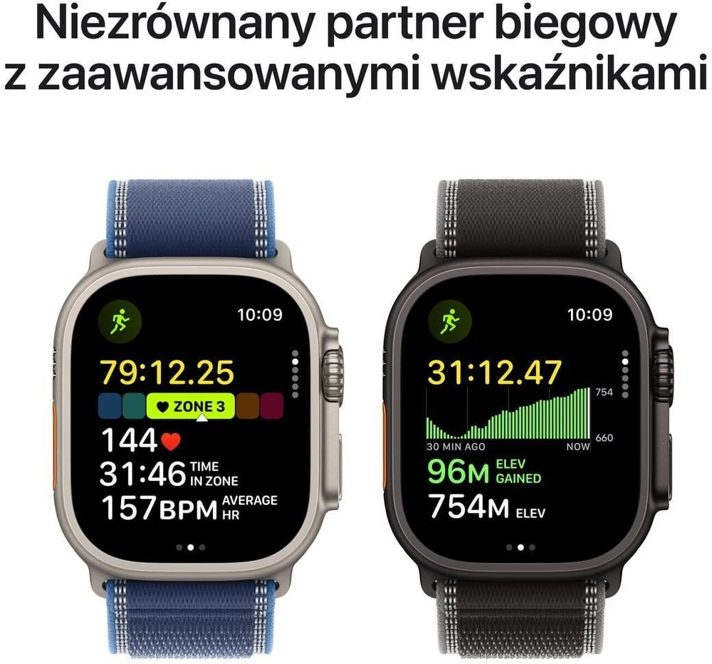 Išmanusis laikrodis Apple Watch Ultra 3 GPS + Cellular 49mm su natūralaus titano korpusu ir natūralaus titano Milano apyranke - Small