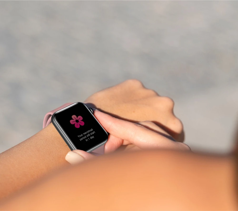 Išmanusis laikrodis Bemi SmartWatch Exo Juodas + Silikoninis dirželis Raudonas / Raudonas vynas