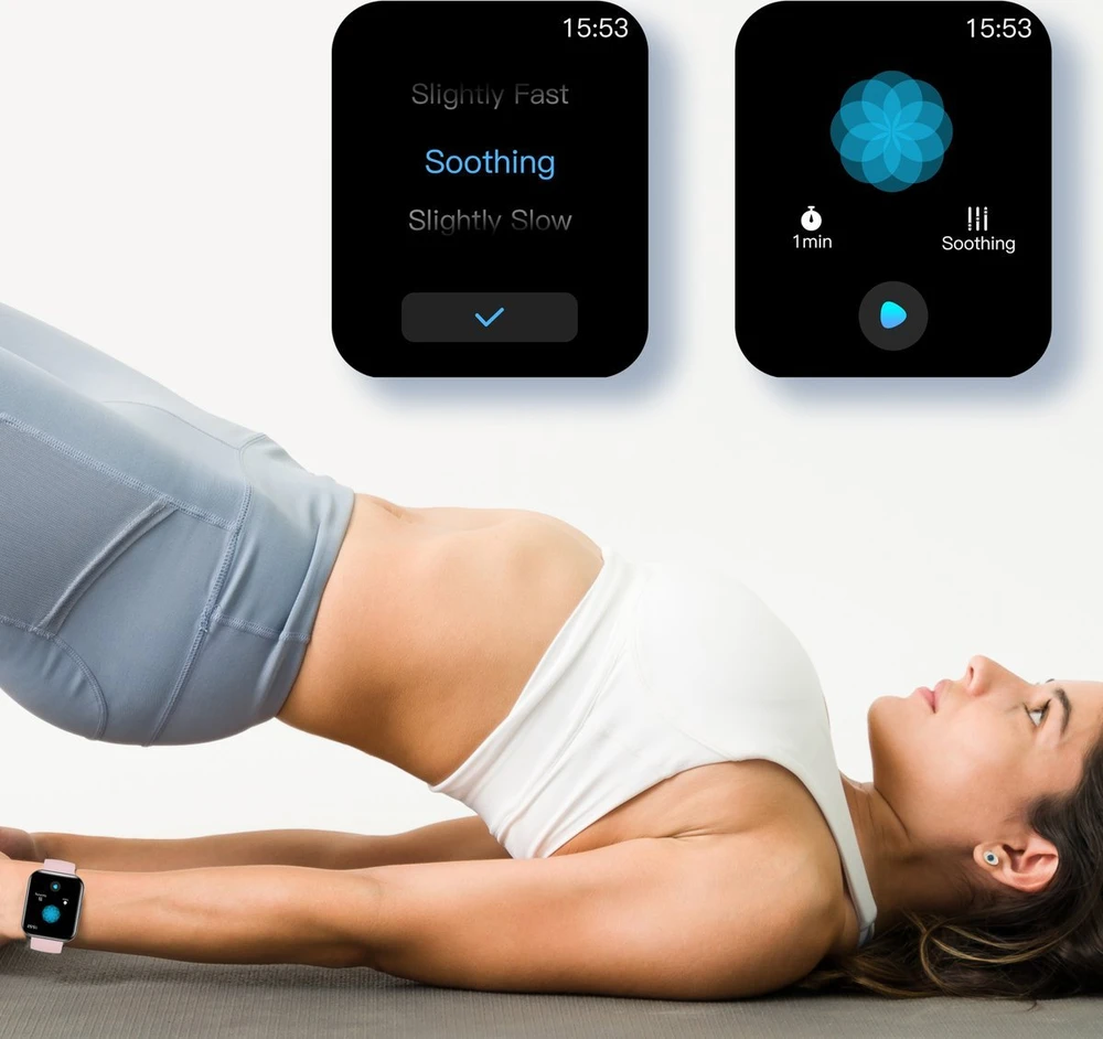 Išmanusis laikrodis Bemi SmartWatch Exo Juodas + Silikoninis dirželis Raudonas / Raudonas vynas