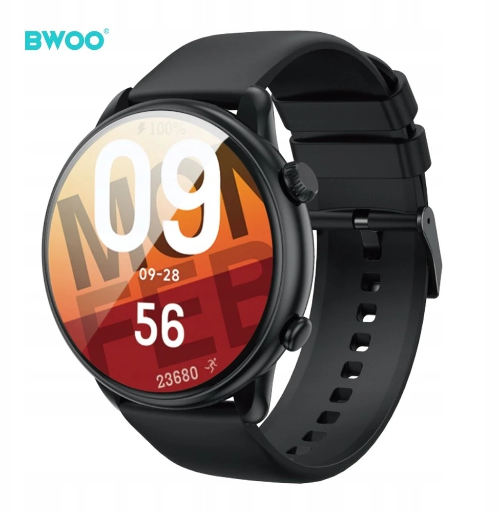 BWOO išmanusis laikrodis WA-10 1.32” AMOLED juodas