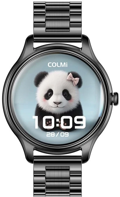 Išmanusis laikrodis COLMI L28 Smart Watch (juodas + juodas steel strap)