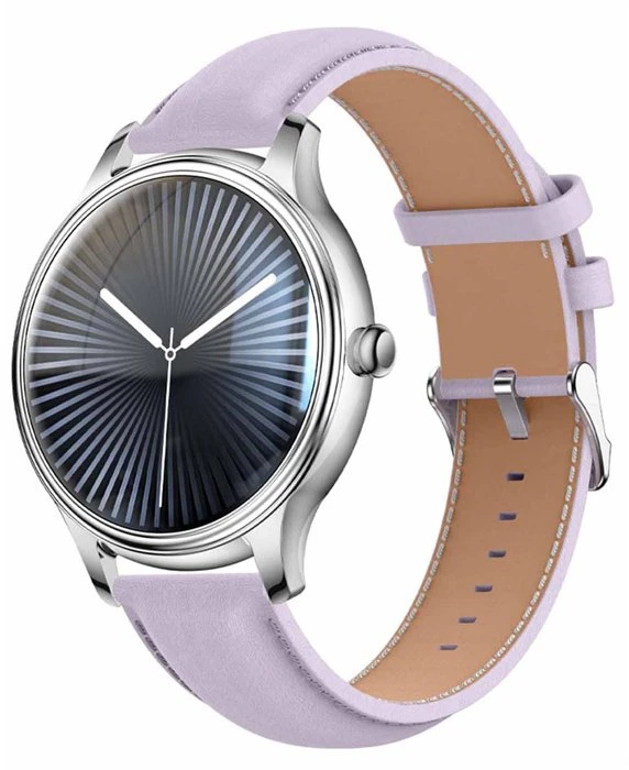 Išmanusis laikrodis COLMI L28 Smart Watch (sidabrinis-violetinė + violetinė leather strap)