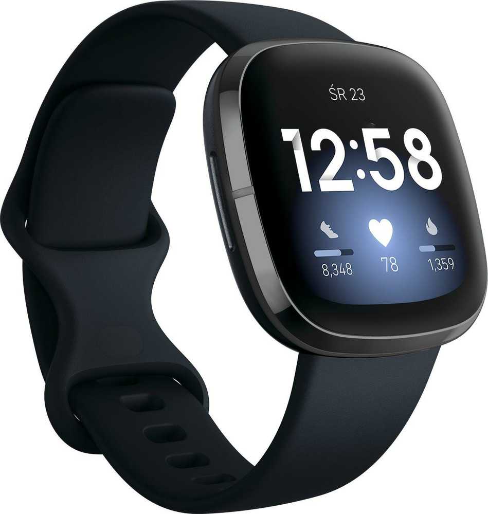 Išmanusis laikrodis Fitbit Sense, Juodas