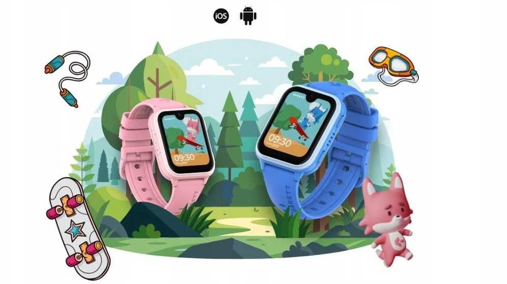Vaikiškas išmanusis laikrodis Garett Kids Vibe 4G, su lietuvišku meniu, juodas