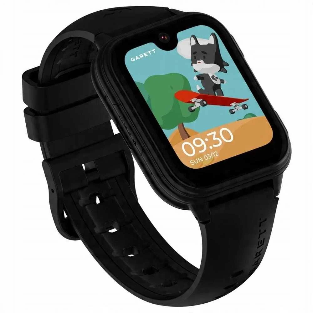 Vaikiškas išmanusis laikrodis Garett Kids Vibe 4G, su lietuvišku meniu, juodas