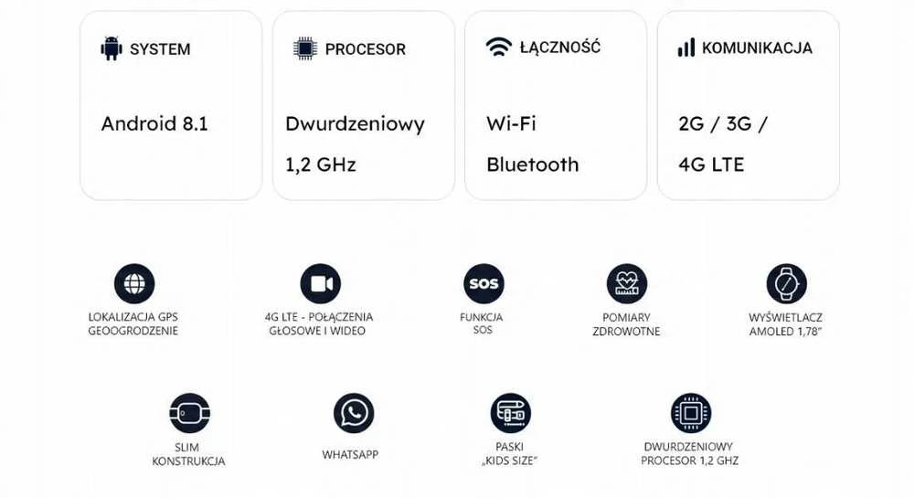 Vaikiškas išmanusis laikrodis Garett Kids Vibe 4G, su lietuvišku meniu, juodas