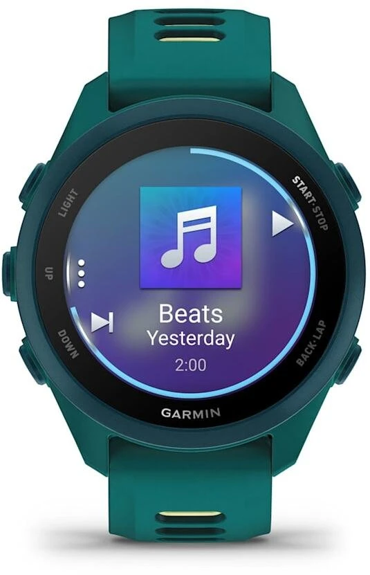 „Garmin Forerunner 170 Music“ išmanusis laikrodis, žalsvai mėlyna/citrininė spalva