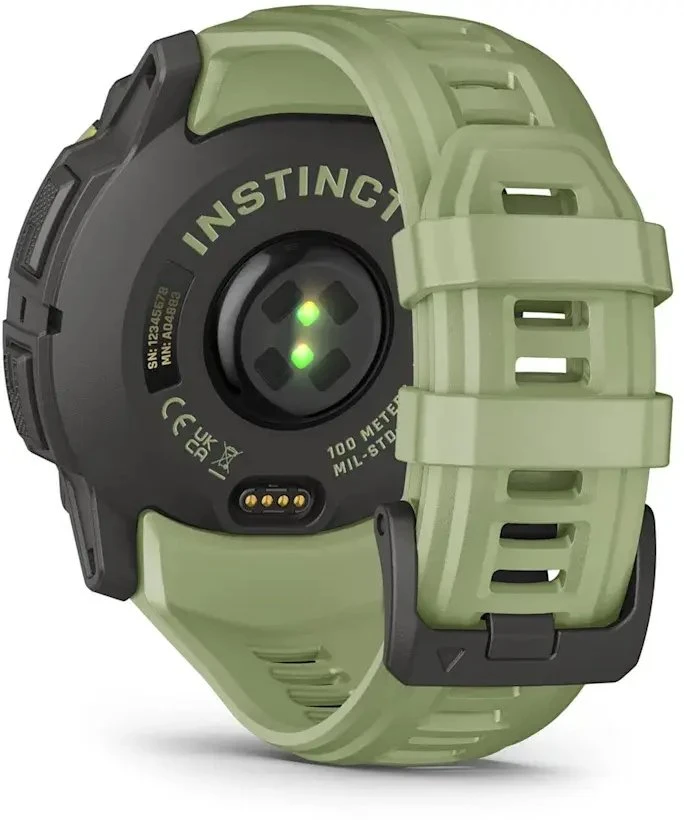 Išmanusis laikrodis Garmin Instinct 3 –50 mm, AMOLED Fern žalias with fern žalias silicone band