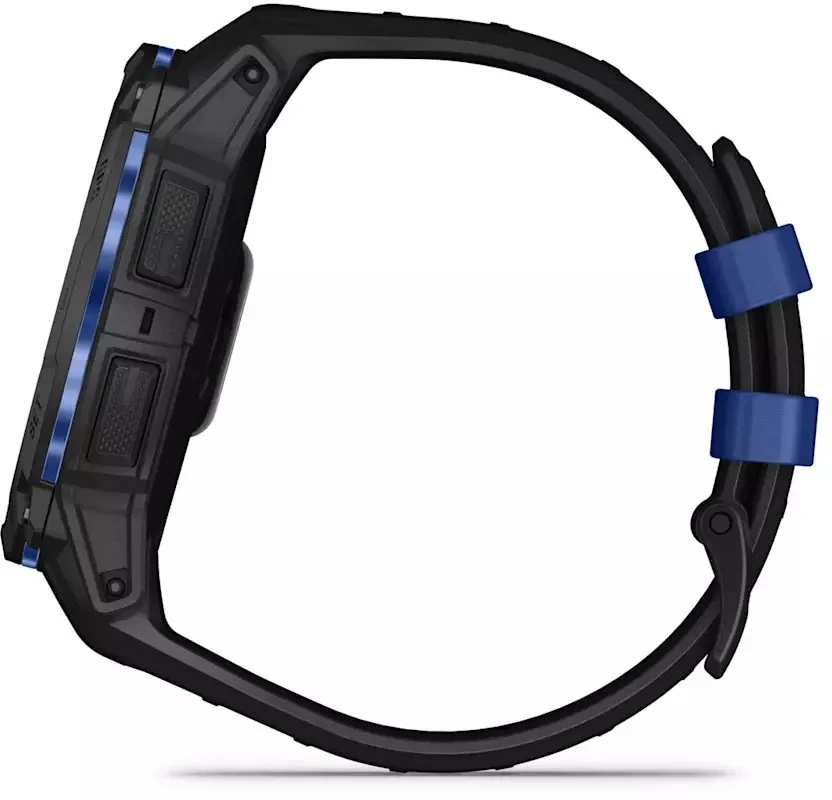 Išmanusis laikrodis Garmin Instinct 3, 50 mm, AMOLED, Juodas su juodu / mėlynu dirželiu