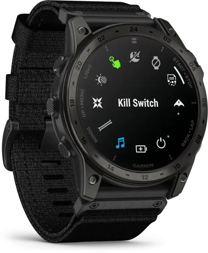 Išmanusis laikrodis Garmin Tactix 7 Amoled Edition. Aukštos klasės taktinis GPS laikrodis su adaptyviu spalviniu ekranu