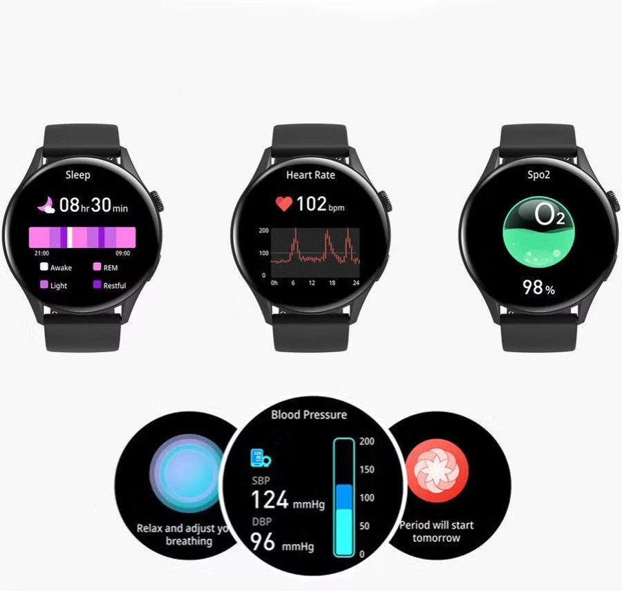 Išmanusis laikrodis DAMSKI GRAVITY GT11-6 - AMOLED, DODATKOWY PASEK (sg044f)