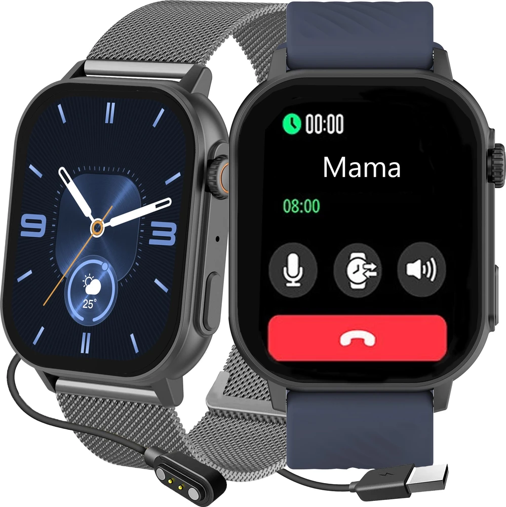 Išmanusis laikrodis UNISEX GRAVITY GT15-4 - ROZMOWY BLUETOOTH, DODATKOWY PASEK (sg029d)