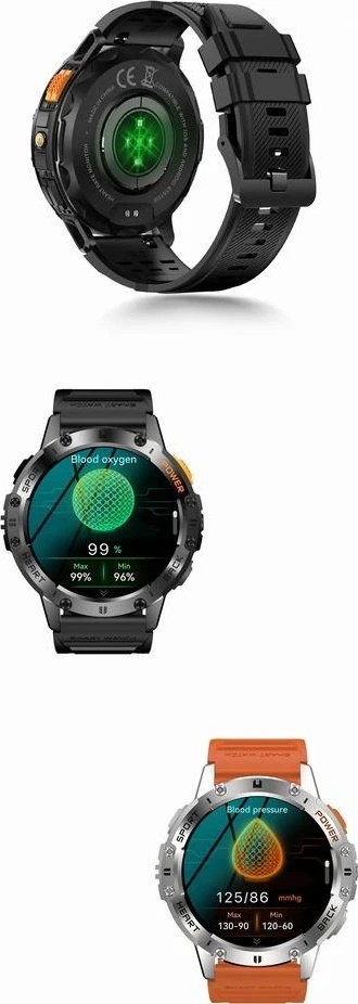 GRAVITY GT22-1 MEN'S Išmanusis laikrodis - AMOLED, ADDITIONAL BELT (sg030a)
