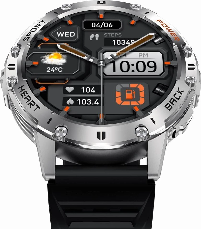 GRAVITY GT22-2 MEN'S Išmanusis laikrodis - AMOLED, ADDITIONAL BELT (sg030b)