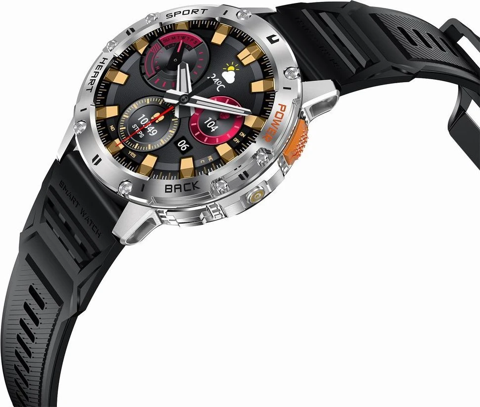 GRAVITY GT22-2 MEN'S Išmanusis laikrodis - AMOLED, ADDITIONAL BELT (sg030b)