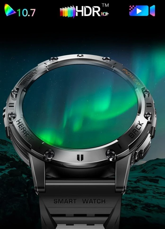 GRAVITY GT22-2 MEN'S Išmanusis laikrodis - AMOLED, ADDITIONAL BELT (sg030b)
