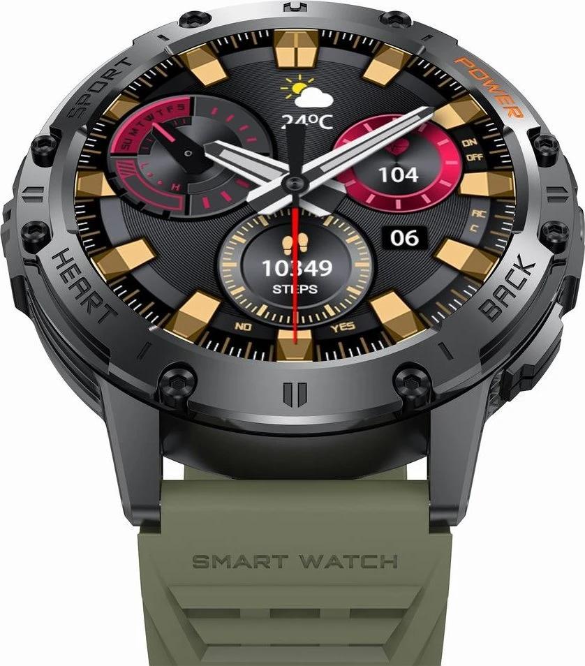 GRAVITY GT22-5 MEN'S Išmanusis laikrodis - AMOLED, ADDITIONAL BELT (sg030e)