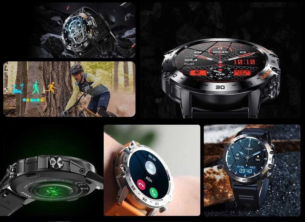 Išmanusis laikrodis Gravity GT9-2, Tamsaus sidabro spalvos