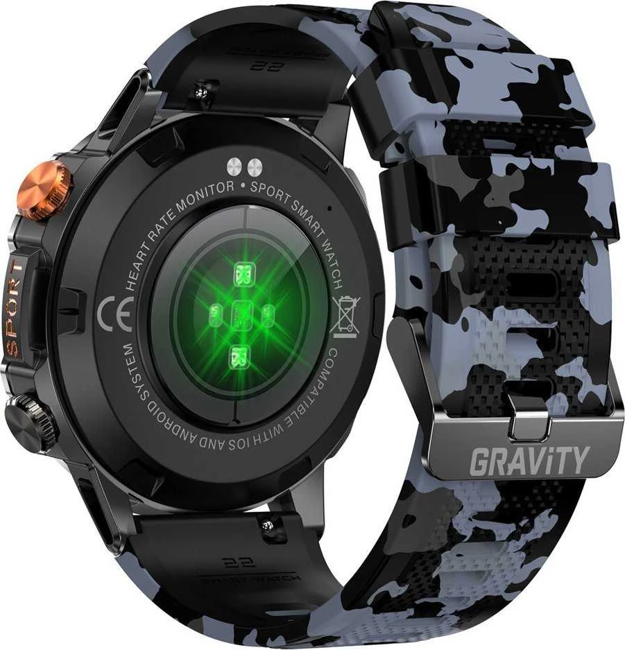 GRAVITY GT20-5 MEN S Išmanusis laikrodis - AMOLED, ADDITIONAL BELT (sg024e)