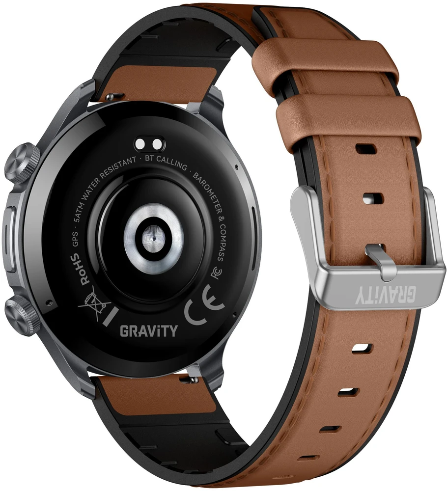 Išmanusis laikrodis MĘSKI GRAVITY GT35-1 - AMOLED, DODATKOWY PASEK (sg049a)