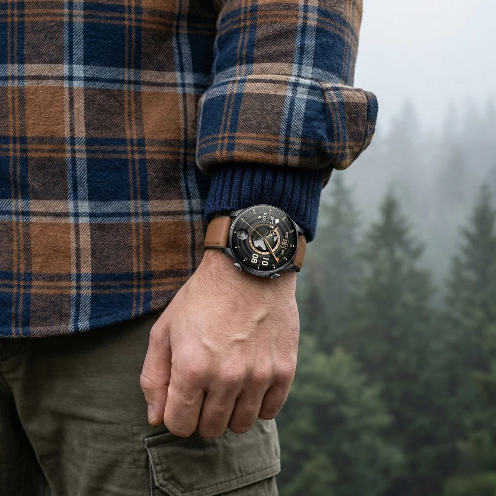 Išmanusis laikrodis MĘSKI GRAVITY GT35-1 - AMOLED, DODATKOWY PASEK (sg049a)