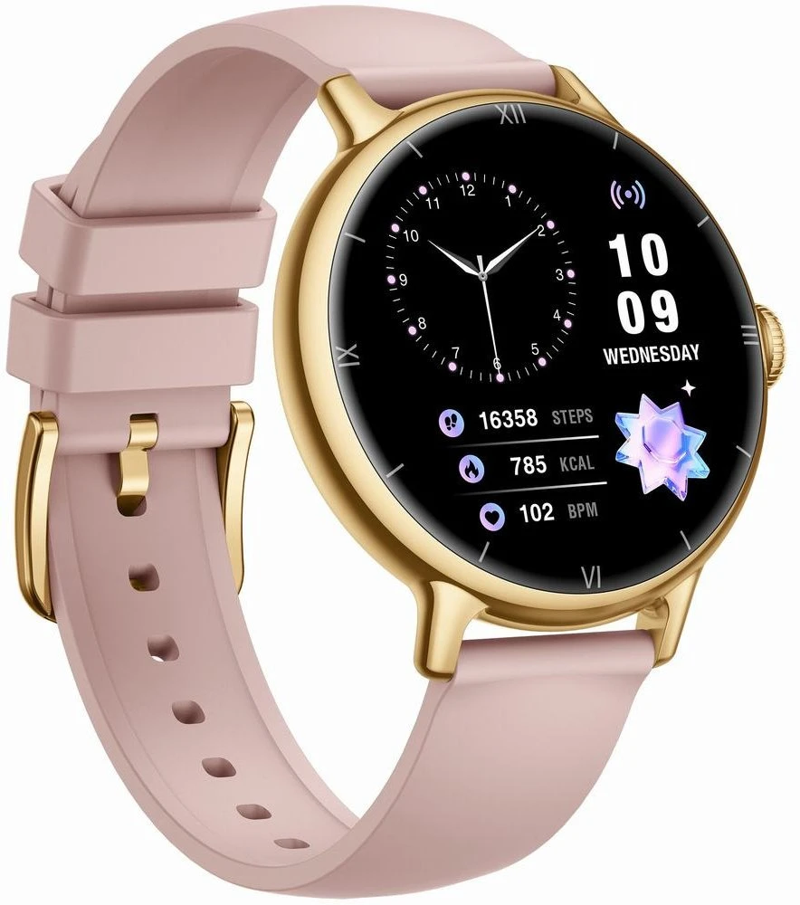 Išmanusis laikrodis DAMSKI GRAVITY GT33-1 - AMOLED, DODATKOWY PASEK (sg048a)