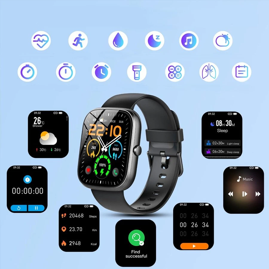Išmanusis laikrodis UNISEX GRAVITY GT18-10 - BLUETOOTH POKALBIAI, PAPILDOMAS DIRŽELIS (sg036j)