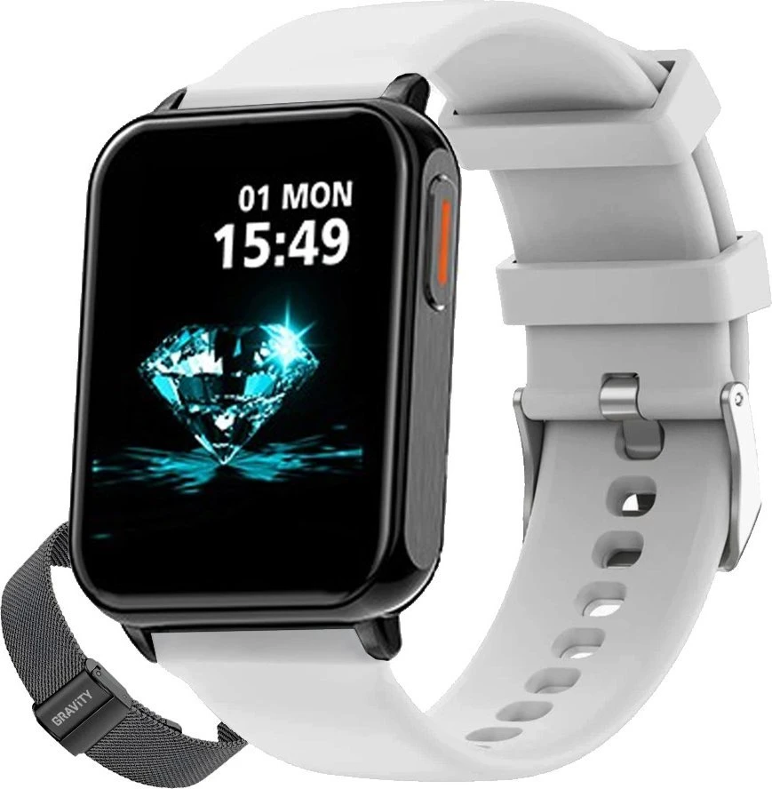 Išmanusis laikrodis UNISEX GRAVITY GT17-8 - AMOLED, DODATKOWY PASEK (sg038h)