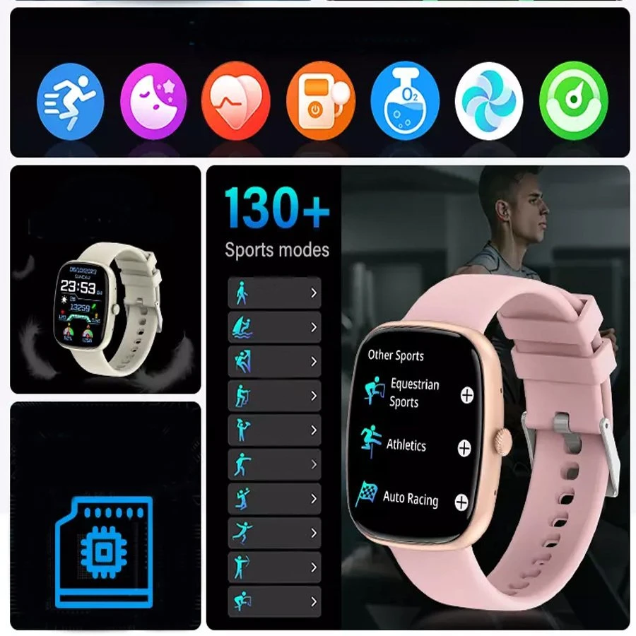 Išmanusis laikrodis UNISEX GRAVITY GT18-10 - BLUETOOTH POKALBIAI, PAPILDOMAS DIRŽELIS (sg036j)