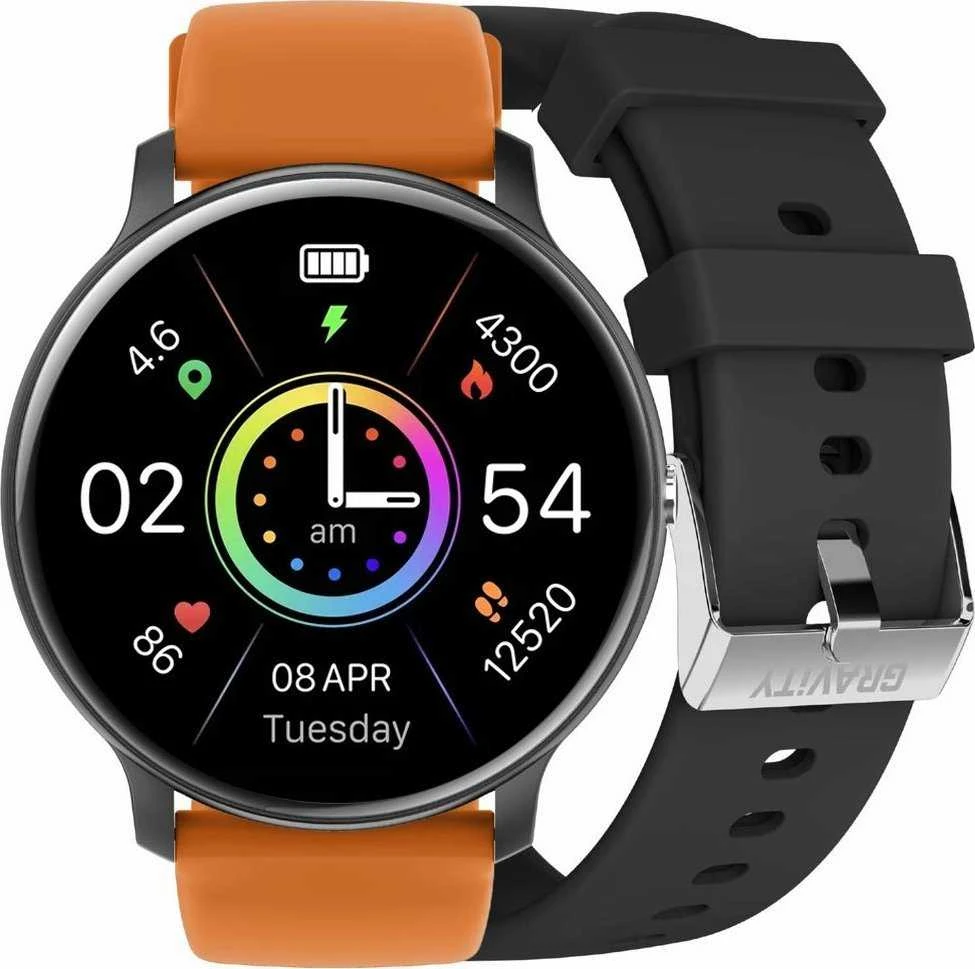 Išmanusis laikrodis UNISEX GRAVITY GT1-2 PRO - BLUETOOTH RYŠYS, PAPILDOMAS PRAŽAS (sg027b)