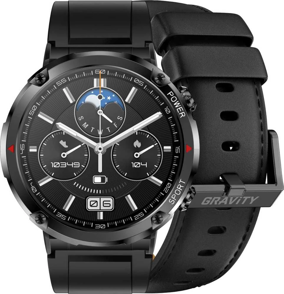 Išmanusis laikrodis MĘSKI GRAVITY GT21-3 - BLUETOOTH CALL, DODATKOWY PASEK (sg025c)