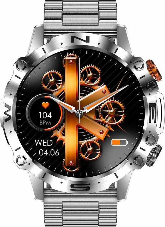 Išmanusis laikrodis MĘSKI GRAVITY GT20-2 - AMOLED, DODATKOWY PASEK (sg024b)